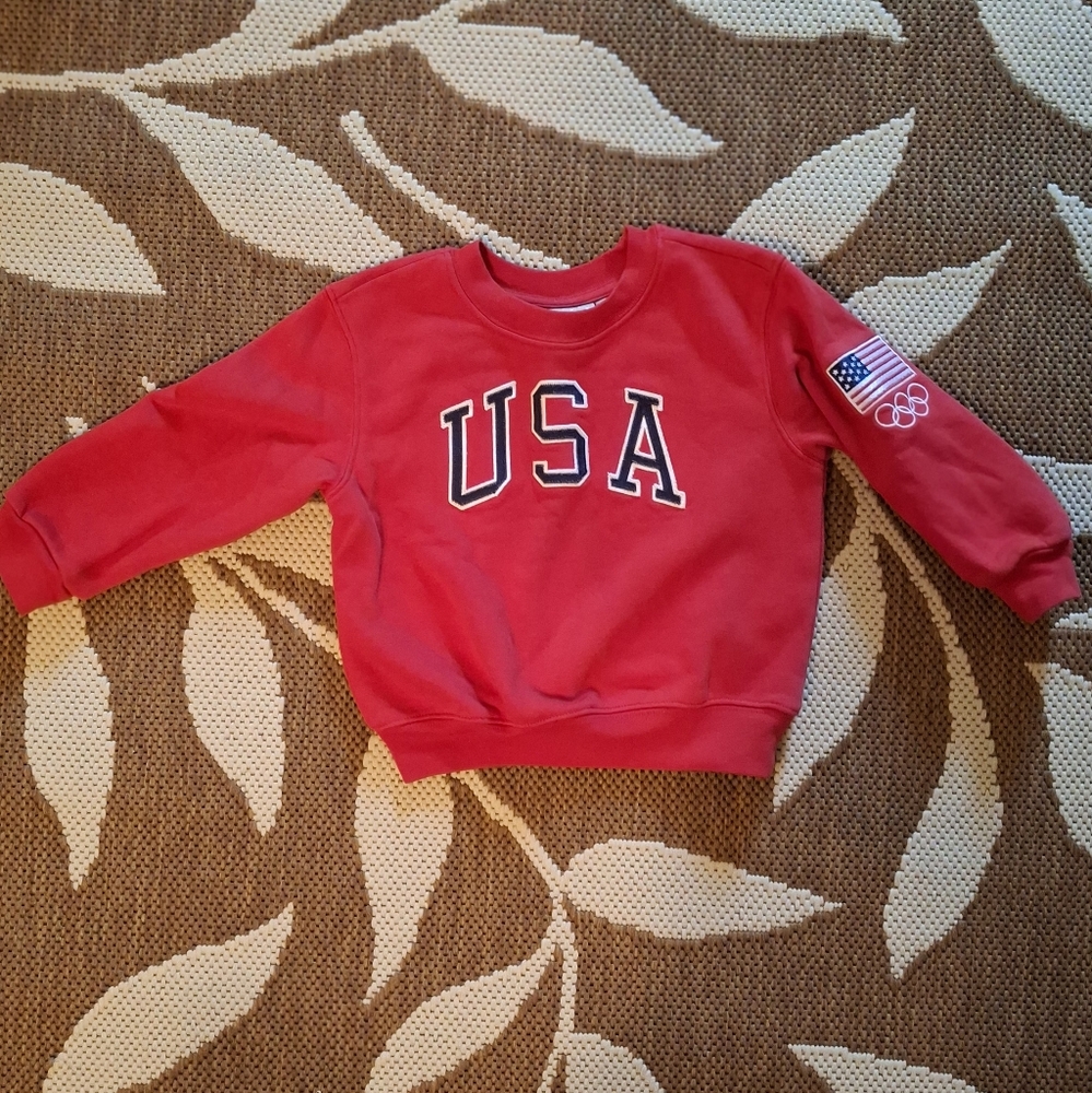 GAP Red USA Kids Sweatshirt, Size 3T, EUC